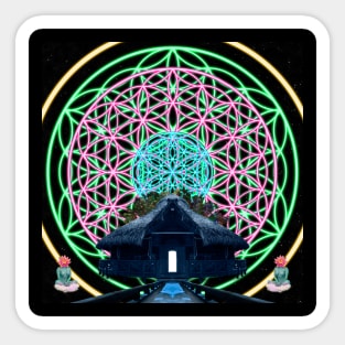 Sacred Geometry - Door to Wonder Maloca Sticker